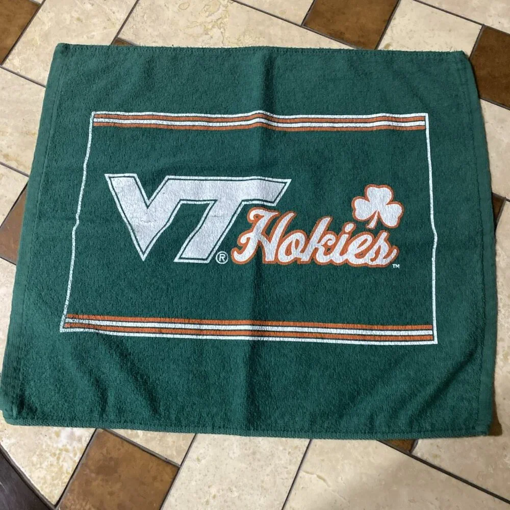 Virginia Tech Hokies Green Rally Towel 14.5
